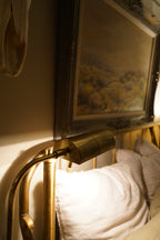 Mid Century Modern Frederick Cooper Adjustable Brass Pharmacy Floor Lamp, c. 1970s