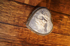 Vintage Heart-Shaped Musical Jewelry Box with Romantic Relief Lid, c. 1980s