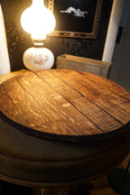 Allary French Oak Reclaimed Wine Barrel Lazy Susan