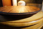 Allary French Oak Reclaimed Wine Barrel Lazy Susan