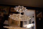 Three-Tier Pressed Glass Tidbit Stand, c. 1960s-1970s