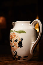 Anthropomorphic Orange Cream Pitcher, c. 1950s–1960s Hand-Painted Pottery