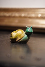 Duncan Ceramics Snail Figurine, 1975 Hobbyist-Glazed California Studio Piece