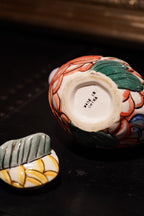 Hand-Painted Fish Lidded Jar, Late 20th Century Chinese Export Whimsy