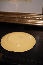 Johnson Bros Goldendawn Plates, Set of Five, c. 1930s English Art Deco Yellow Ware (Set of 5)