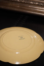 Johnson Bros Goldendawn Plates, Set of Five, c. 1930s English Art Deco Yellow Ware (Set of 5)
