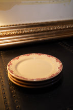 Jackson China Jac-Tan Plates, Trio, c. 1930s–1940s Stenciled American Restaurant Ware