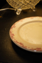 Jackson China Jac-Tan Plates, Trio, c. 1930s–1940s Stenciled American Restaurant Ware