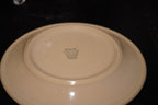 Jackson China Jac-Tan Plates, Trio, c. 1930s–1940s Stenciled American Restaurant Ware