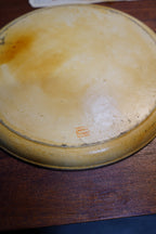 Japanese "Venetian" Papier-Mâché Charger, Ochre Ground with Rococo Floral &amp; Gilt Scrollwork, circa 1920s–30s