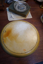 Japanese "Venetian" Papier-Mâché Charger, Ochre Ground with Rococo Floral &amp; Gilt Scrollwork, circa 1920s–30s
