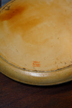 Japanese "Venetian" Papier-Mâché Charger, Ochre Ground with Rococo Floral &amp; Gilt Scrollwork, circa 1920s–30s