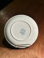 Vintage Knowles Oven-Proof Porcelain Dessert Plate with Pink Rose Motif, c. 1950s The Paden City Pottery Co.