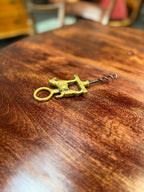 Antique English Brass Wire-Haired Terrier Corkscrew, Regd. 1922