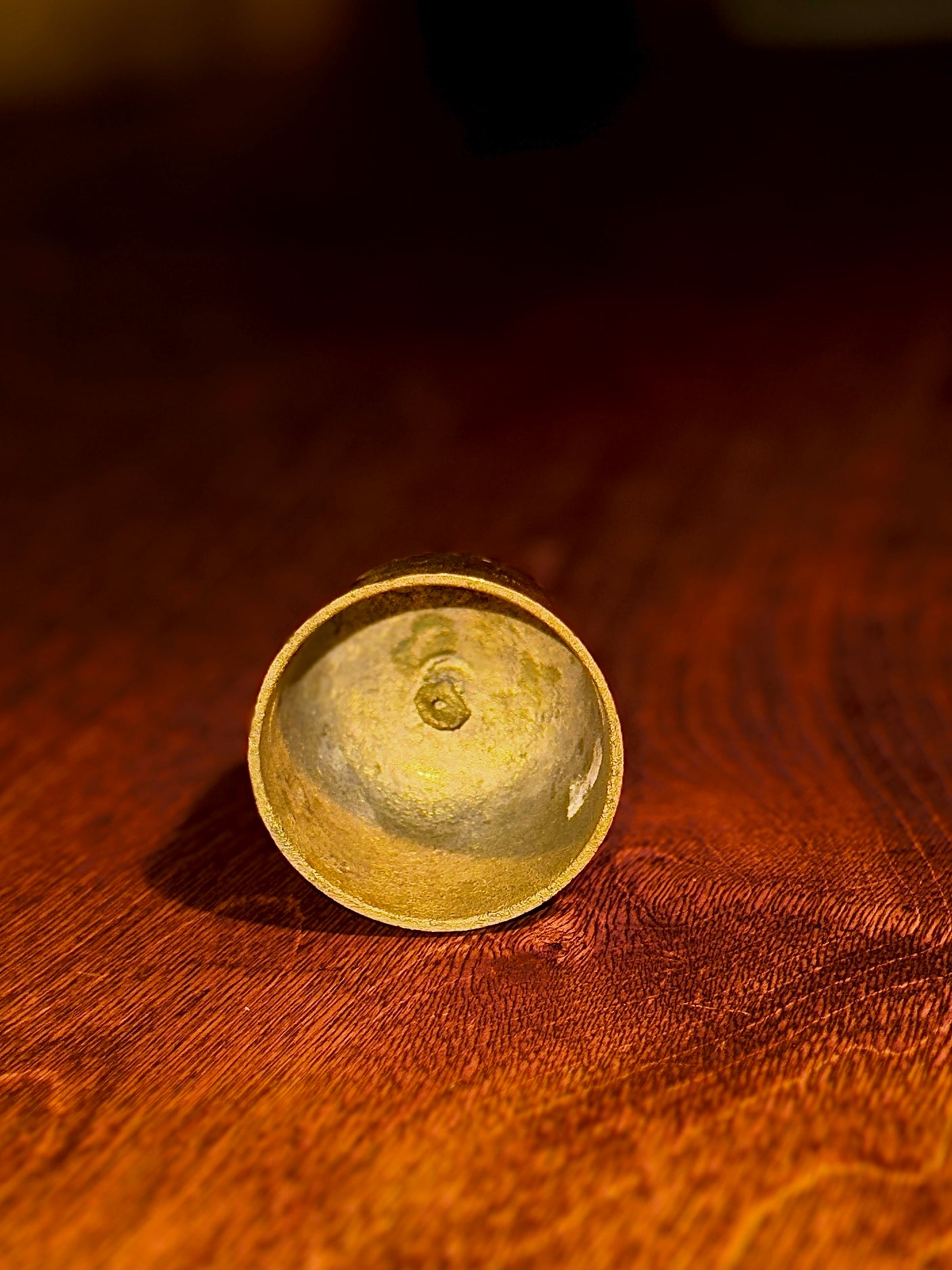 18th–19th Century Brass Candle Snuffer Head c.1750–1850 — Oldest Viridian Inventory Piece