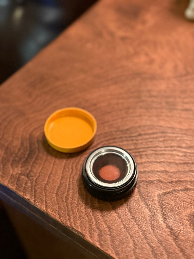 c.1940s Kodak Round Camera Lens Filter in Yellow Case