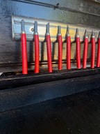 Antique Nine-Piece Carving Tool Set, Hand-Shaped Handles, c. 1900–1940