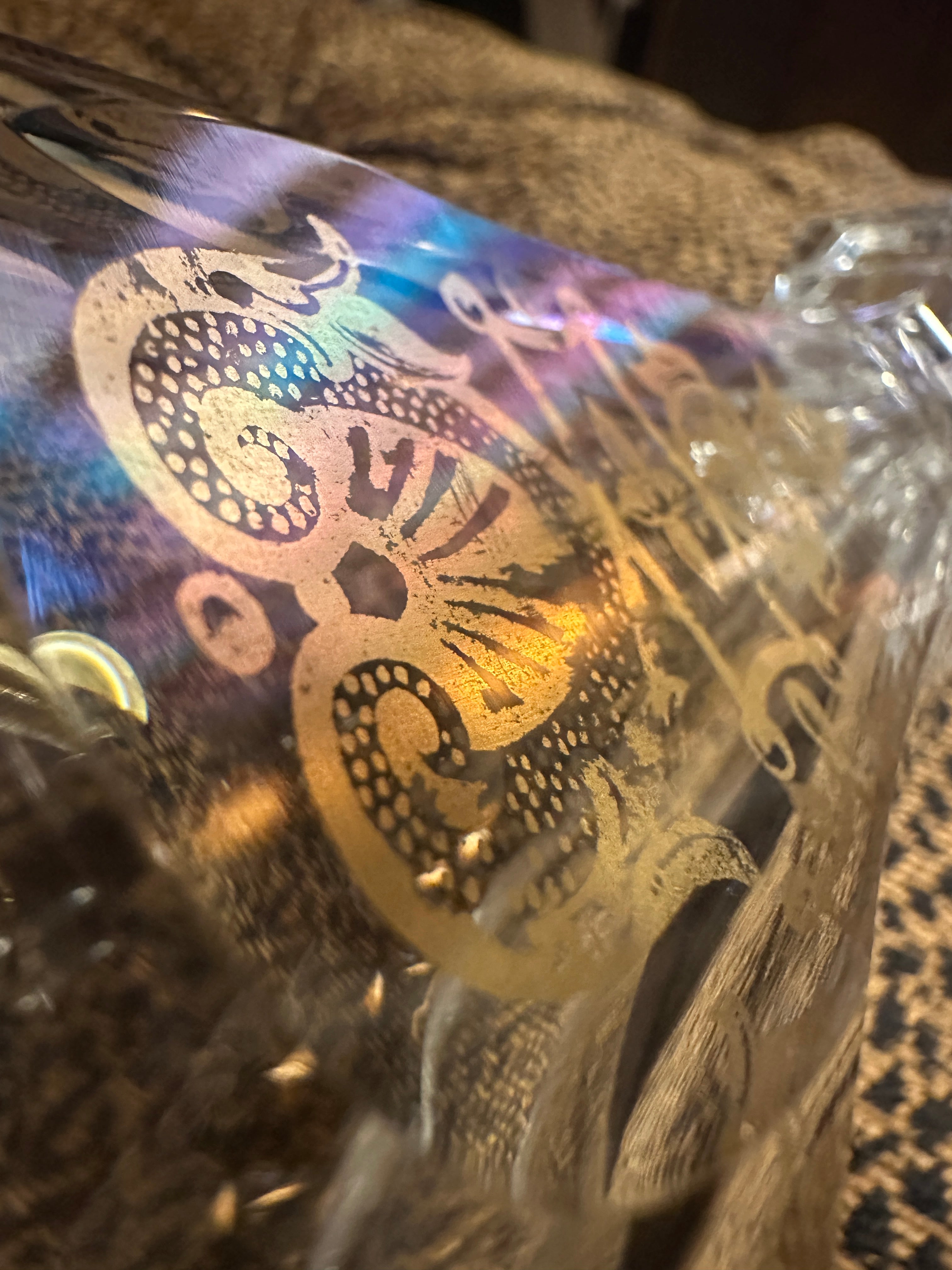Baccarat Harcourt Empire Gilded Crystal Decanter France