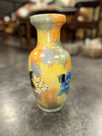 Baluster Vase in Porcelain with Flowing Lustre Ground and Hand-Painted Peonies in Raised Gold, Chinese Export, c. 1980–2010