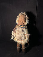 1940s Style Arctic Inuit-Style Fur Doll with Sleep Eyes