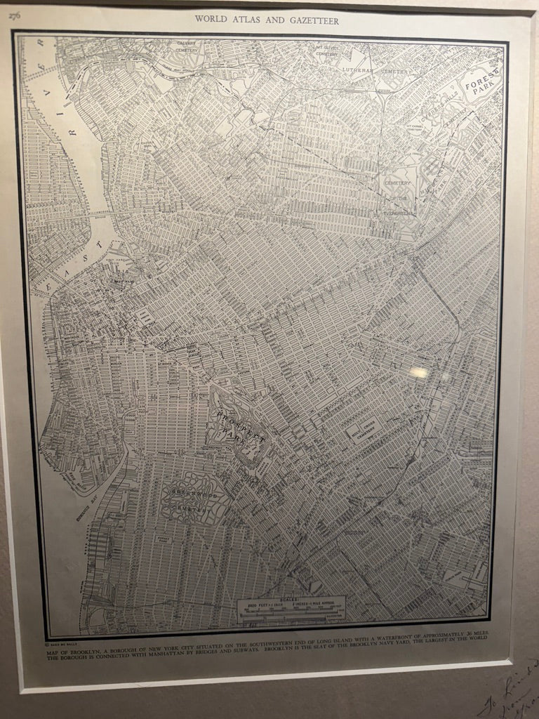 Map of Brooklyn, New York City, from Collier’s Atlas, c. 1939