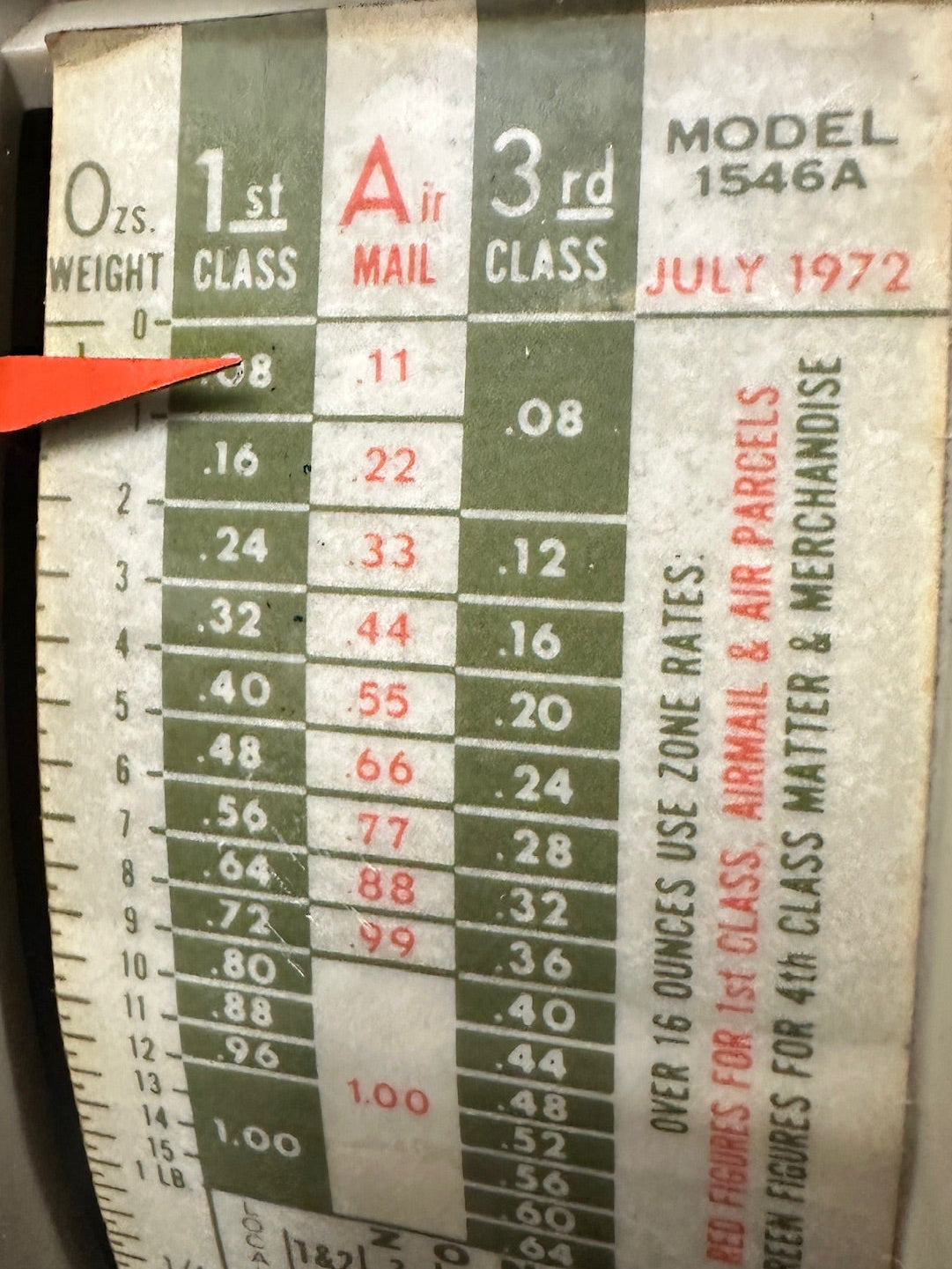 Hanson Model 1546A Postal Scale, c. 1972