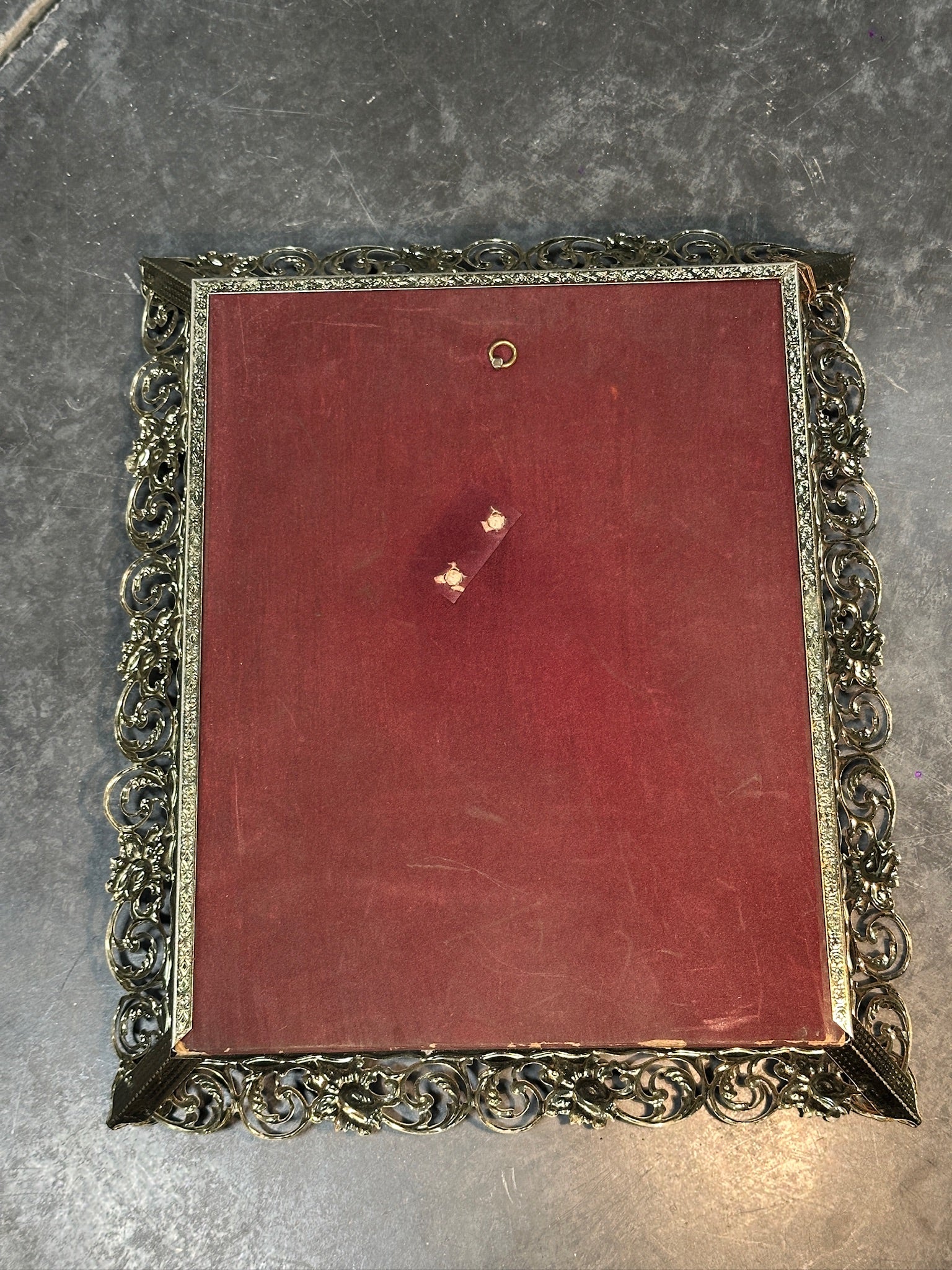 Early 20th Century Ornate Metal Picture Frame, c. 1900s–1920s