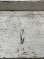 Imperial Fisherman's Toothpick Pocket Knife, Cracked Ice Celluloid with Fish Shield, Providence Rhode Island, c. 1942–1955