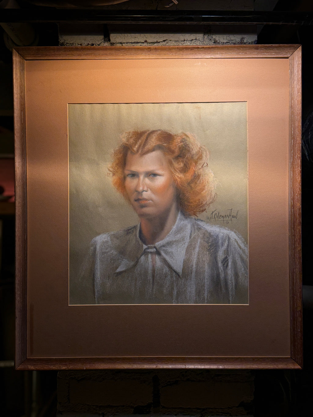 Early 20th Century American Pastel Portrait by T. Coleman Hill (c. 1905–1915)