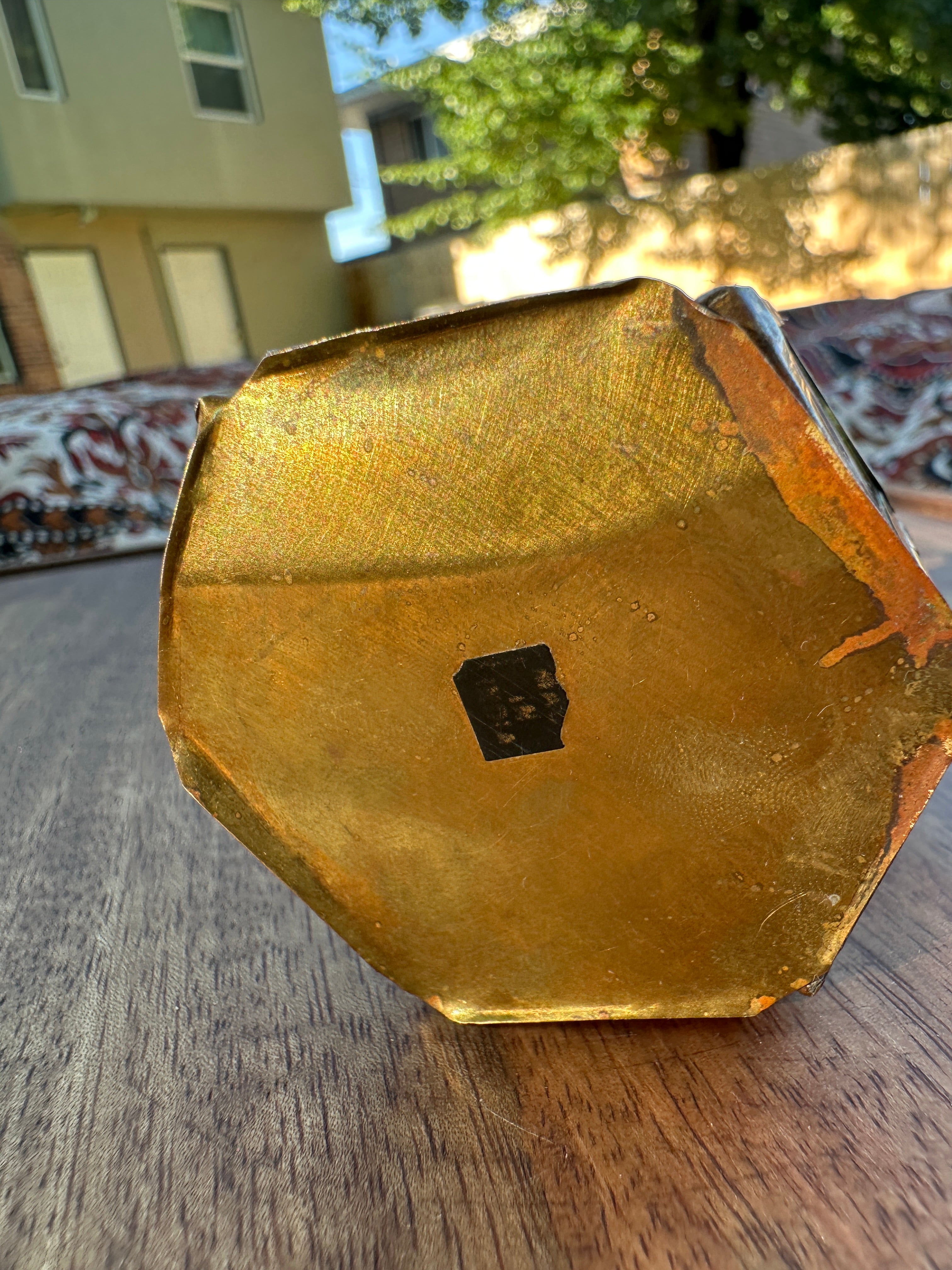 Brass and Glass Miniature Candle Lantern