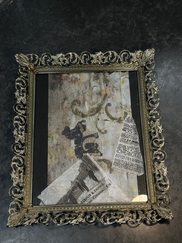 Early 20th Century Ornate Metal Picture Frame, c. 1900s–1920s