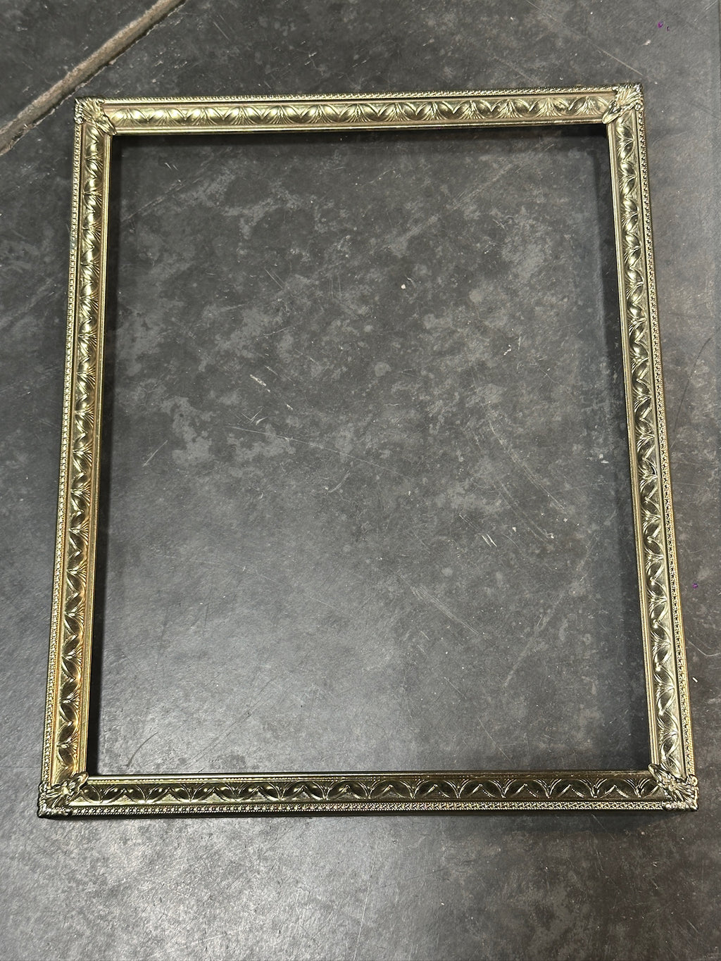 intage Ornate Gold-Tone Picture Frame with Paris Ephemera, c. 1970s–1980s