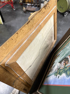 Signed Di Franco Acropolis Oil Painting in Gilt Frame, Mid-20th Century