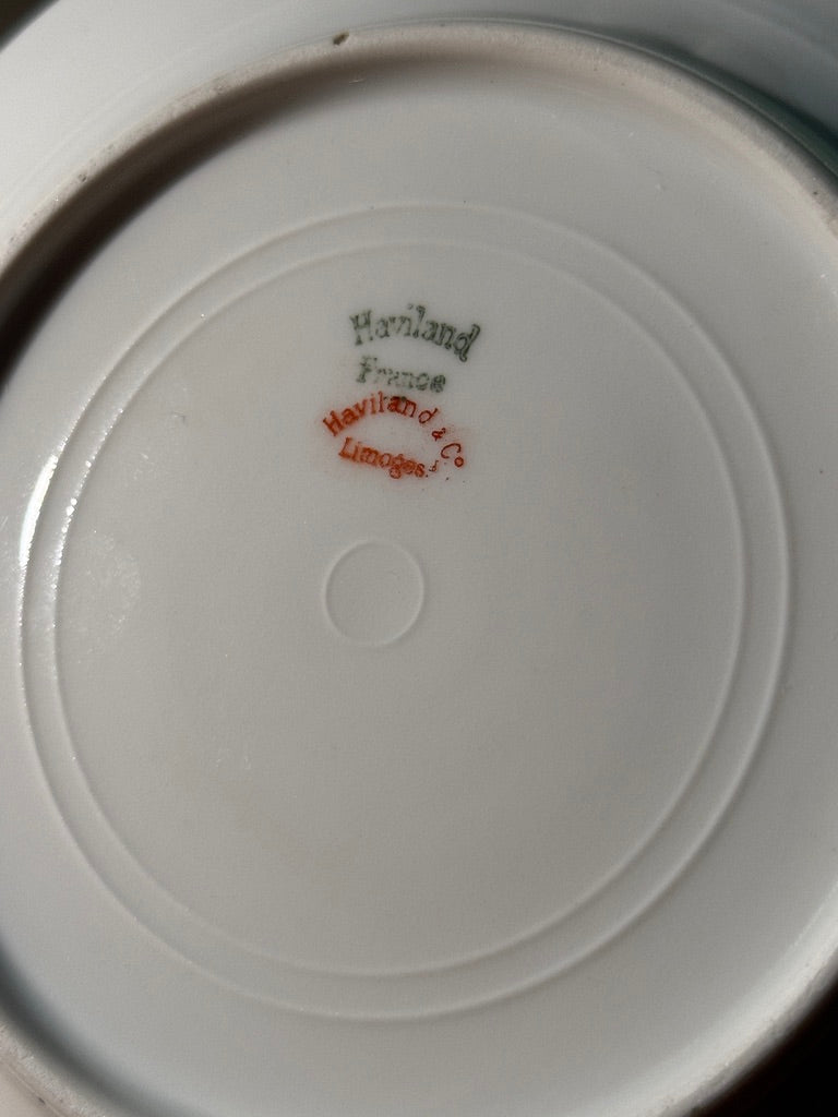 Antique Haviland Limoges Porcelain Floral Dessert Plate c.1894–1921