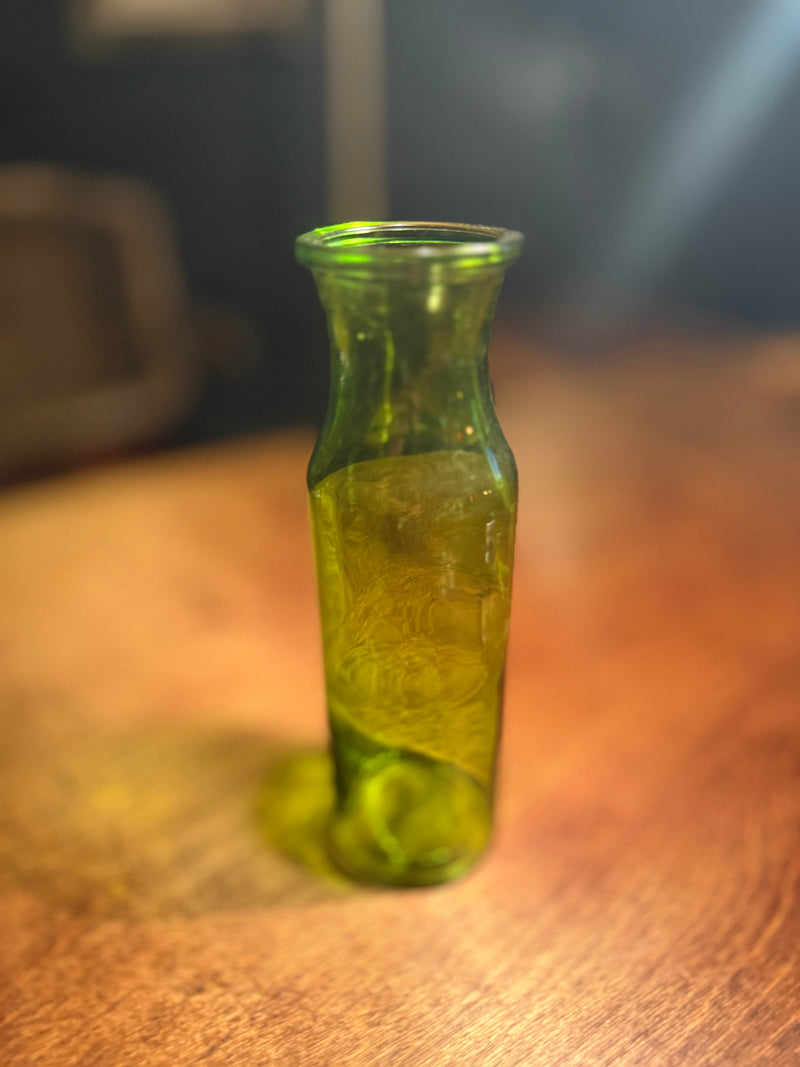 Early 20th-Century Hand-Blown Green Glass Vase | c. 1900–1930