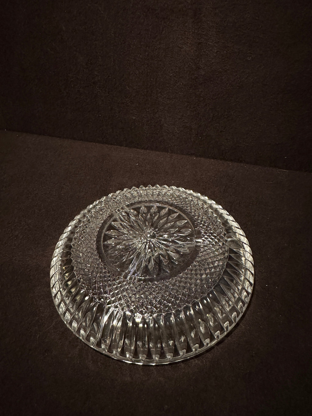 Pressed Glass Three-Part Relish Dish, c. 1960s
