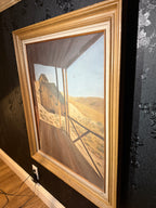 Mid-Century Oil On Canvas Signed Terry Daughtery Berlin Nevada, c 1970-1980