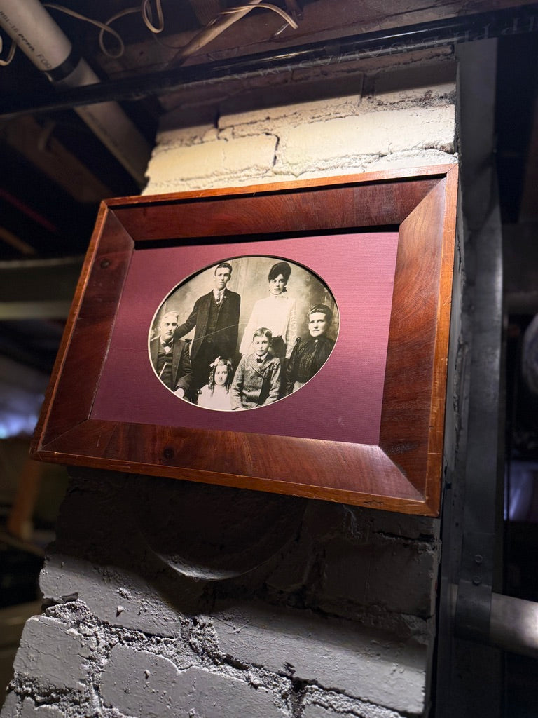Turn-of-the-Century Family Portrait Photograph, c. 1895–1910 | Original Framed Studio Photo