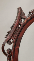 Antique Victorian Eastlake Oval Mirror, c. 1890