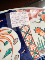 Large Japanese Imari Phoenix & Floral Porcelain Charger, c. 1920s–1930s