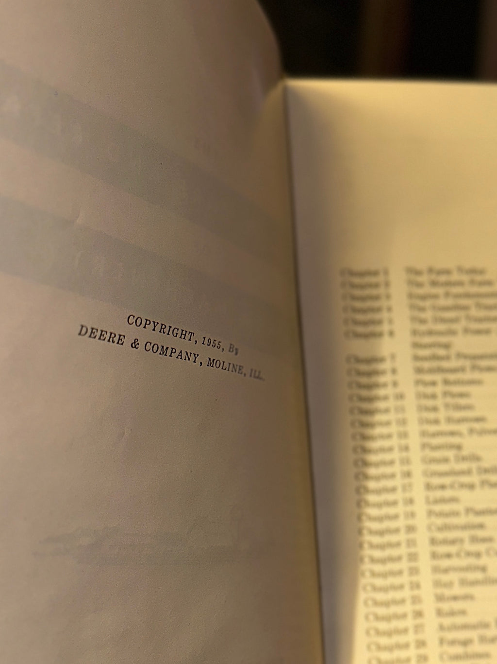 1955 John Deere Farm Machinery Manual | Operation, Care, and Repair | Deere & Company