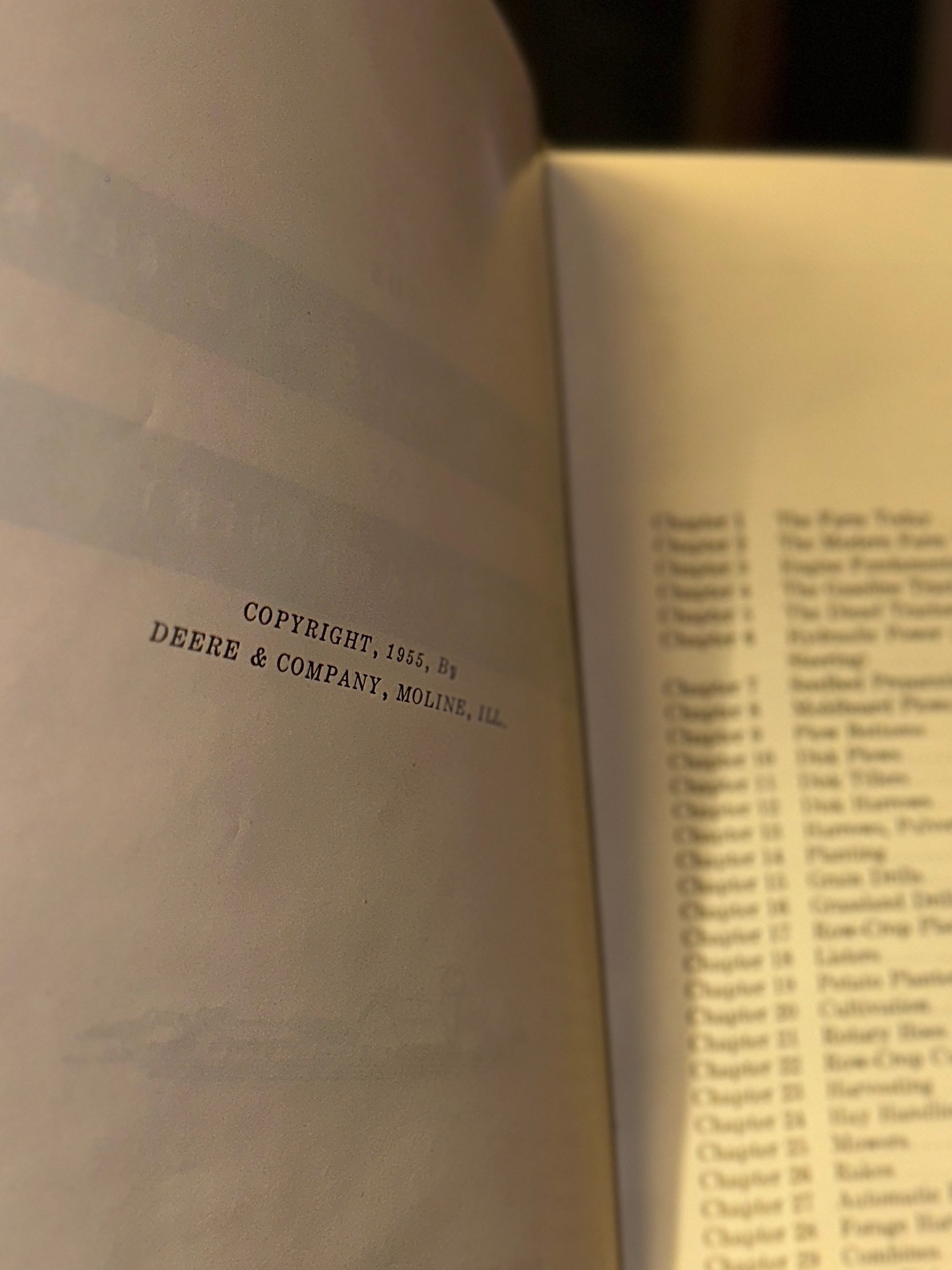 1955 John Deere Farm Machinery Manual | Operation, Care, and Repair | Deere & Company