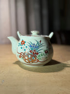 Mid-Century Japanese Celadon Floral Teapot, c 1950s