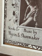 Antique “Some One” Sheet Music Cover, Myron E. Shoemaker, Whitmore Music, Scranton, Framed, c. 1912–1922