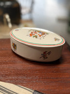 C. 1955 Vintage Villeroy & Boch Mettlach Asta Covered Vanity Box