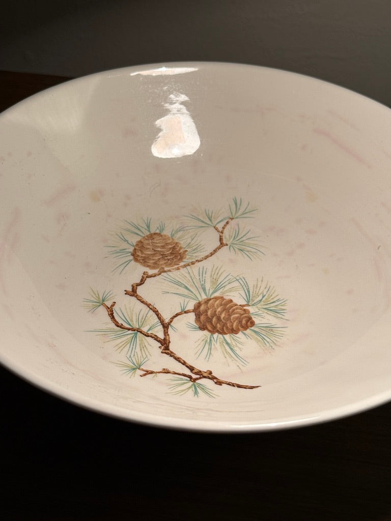 Vintage French Saxon Pine Cone Serving Bowl (c.1935–1945)
