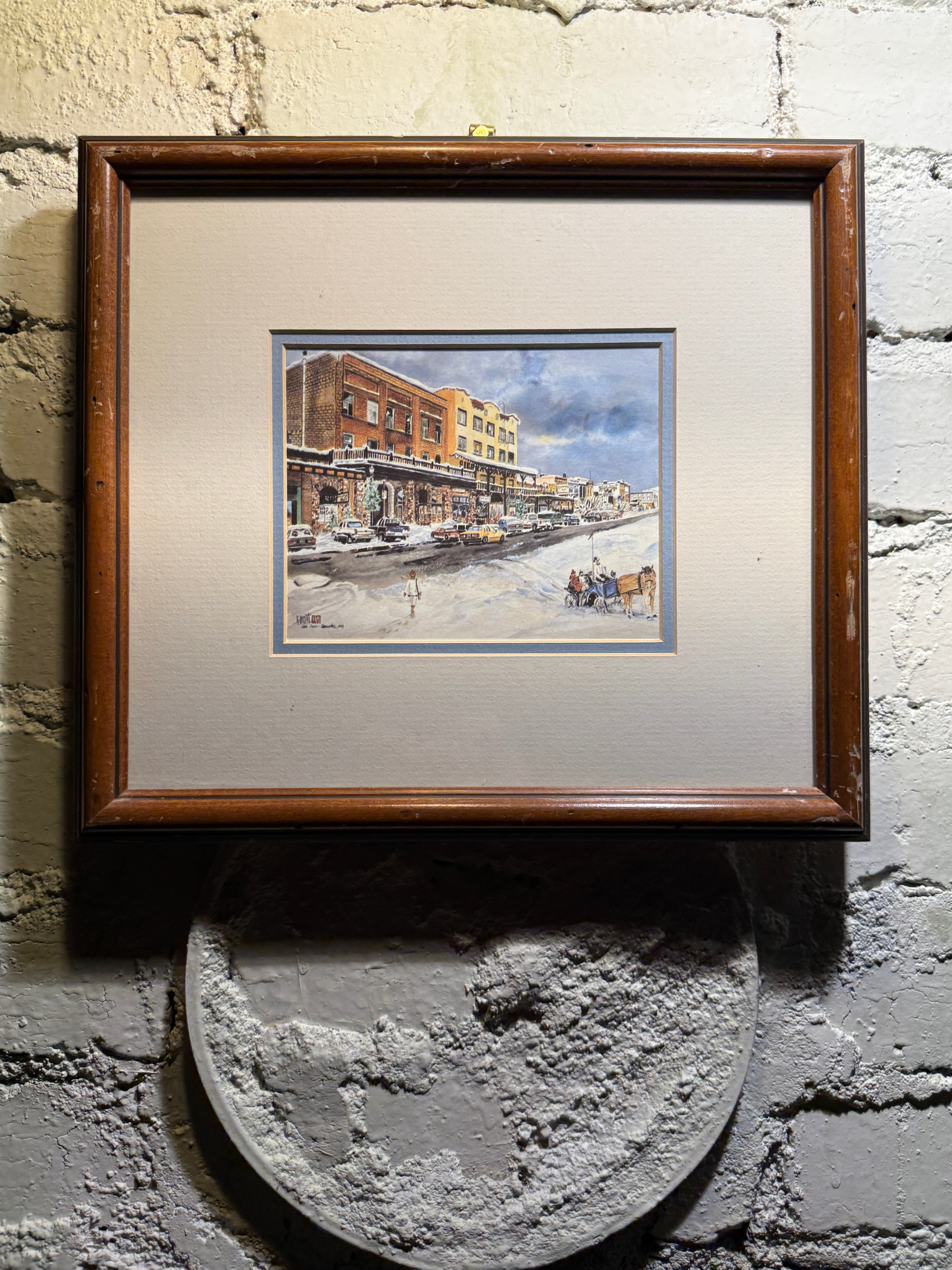 Truckee, California Winter Street Scene “Our Town” (1983) | Limited Edition Print by A. Dygert
