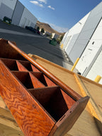 Vintage Refinished Fir Plywood Carpenter's Tool Tote, c. 1920–1945