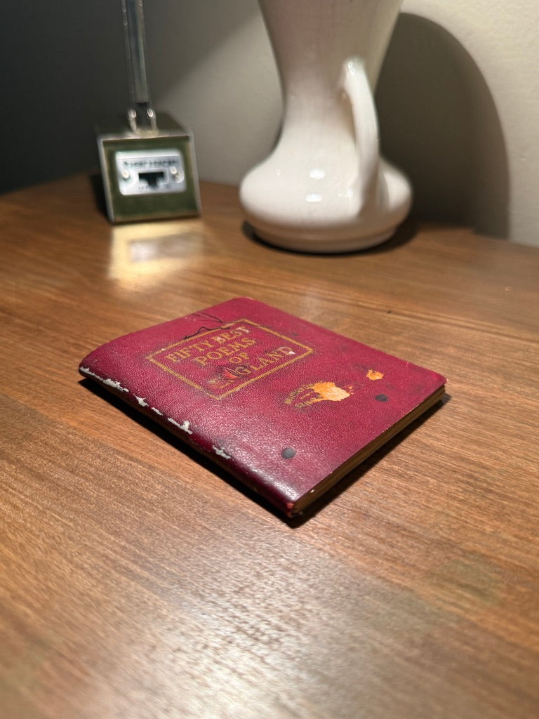 “Fifty Best Poems of Scotland” Miniature Leather-Bound Poetry Volume (c. 1890–1910)