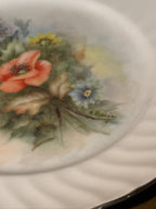 Vintage Cherie Starr Hand-Painted Porcelain Plates, Set of Three, 1978